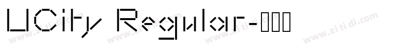 UCity Regular字体转换 UCity Regular字体转换